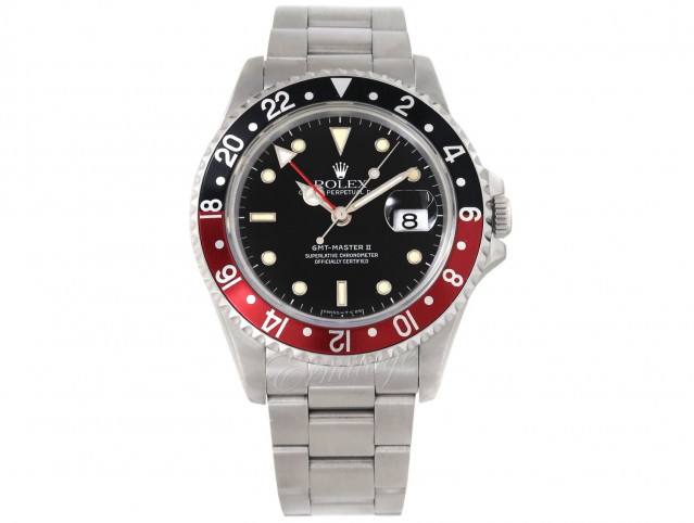 40 mm Rolex GMT-Master II 16710 Steel on Oyster with Black Dial